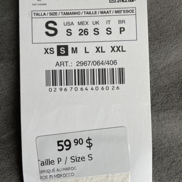 Zara floral printed dress with satin effect - Picture 7 of 7